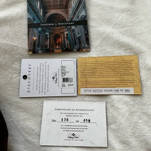 Patricia Nash Tapestry Satchel Handbag - Picture 5 of 5